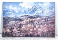 Mountain scenery artwork