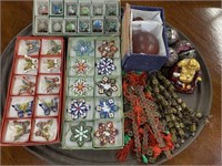 Oriental Enamel Christmas Ornaments and More