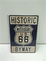 Historic Route 66 New 8" x 12" Metal Sign