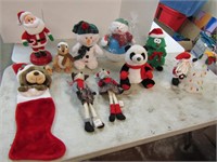 Stuffed Christmas Animal Lot