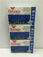 3 New Boxes of Christmas Icicle Lights 300ct