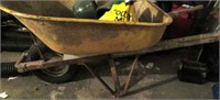 Wheelbarrow -metal-bad tire-worn