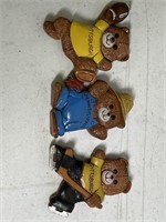 Pittsburgh Pennsylvania Bear Magnets Lot of 3
