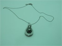 14k Reversible Pearl & Diamond Necklace