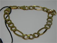 Large Yellow Gold Mens Bracelet