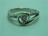 14k White gold Diamond Band Ring