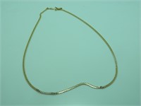 Yellow Gold Curb Chain Long