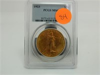 1923 $20 Gold Coin PCGS MS63