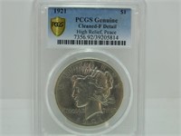 1921 Silver peace Dollar High relief