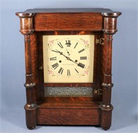 Arts & Crafts Seth Thomas Oak Mantle Clock
