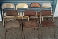 (7) Metal Folding Chairs