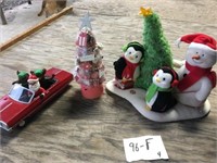 Frosty ~ Santa Car ~ Penguins & Tree