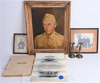 WWI MEDICAL OFFICER GROUPING W PRESIDENT SIGNED