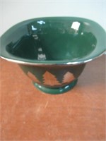 Green Christmas Bowl (tree pattern on It)
