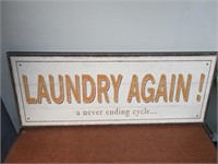 "Laundry Again" Plaque
