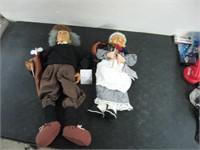 GOLFER GUY & KNITTING GRANDMA DOLLS