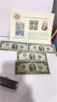 4- $2 Dollar Federal Reserve Notes (2) 1976, 2003A