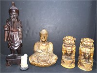 5 Asian Style Statues