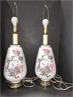 Asian Floral Lamps