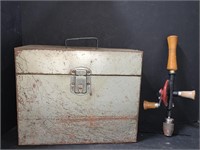Hand Drill & Metal Storage Box