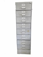 Gray Metal File Cabinet