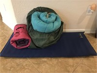 ThermaRest Camping Mat and Sleeping Bags