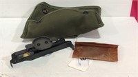 Military Green Belt Pouch w/ Sight, Grenade