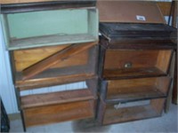 Large lot antique lawyer bookcases