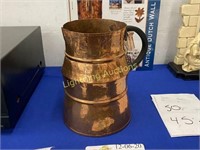 DOVETAIL COPPER PITCHER WITH IRON HANDLE