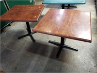 36'' x 36'' Wood tables x 2