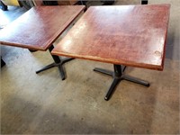 36'' x 36'' Wood tables x 2