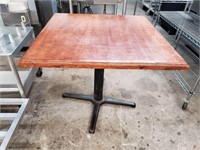 36'' x 36'' Wood table