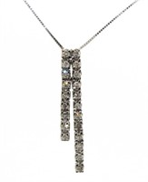 14kt Gold 1/2 ct Diamond Necklace w/18" Chain