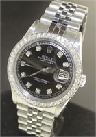 Men's Oyster Datejust 36 Rolex Watch w/Diamonds