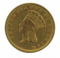 1874 Type 3 Indian Princess $1.00 Gold Coin