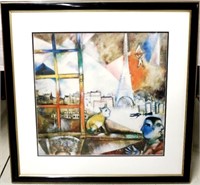 Large Chagall framed print