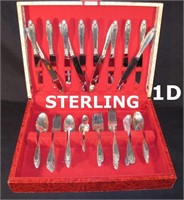 64 PCES. OF STERLING FLATEWARE  2455 GRAMS
