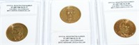 3- GRADED GOLD PLATED DOLLAR COINS ! OAK-1