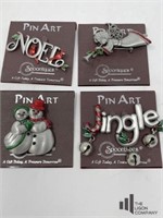 Spoonliques Christmas Brooches