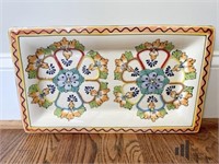 Hand-painted Rectangular Platter