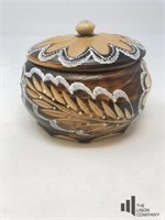 Wooden Romanian Bowl with Lid