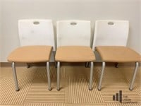 Steel Case Guest Chair Set Of 3