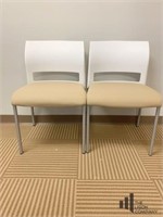 Pair Of Steel Case Guest Chairs