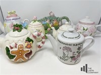 Holiday Themed Teapots