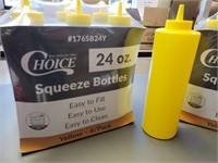 NEW 24 oz. Yellow Squeeze Bottles x 12