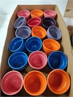 lot of different coloured planter pots