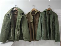 vintage us army shirt and jacket