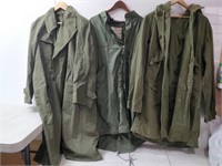 us vintage military army jacket (one long coat)