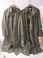 2 us army long coats