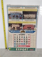 maple leaf gardens november 1964 calendar